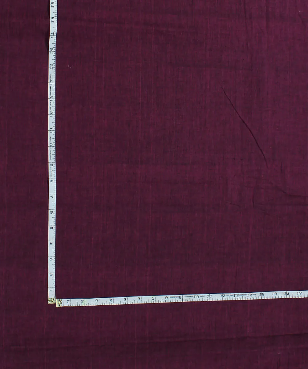 0.86m Handloom cotton purple fabric