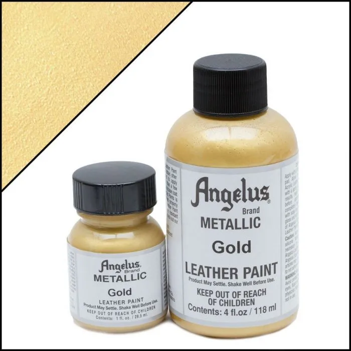 (12 Colors) Angelus Acrylic Leather Metallic & Pearlescent Paint