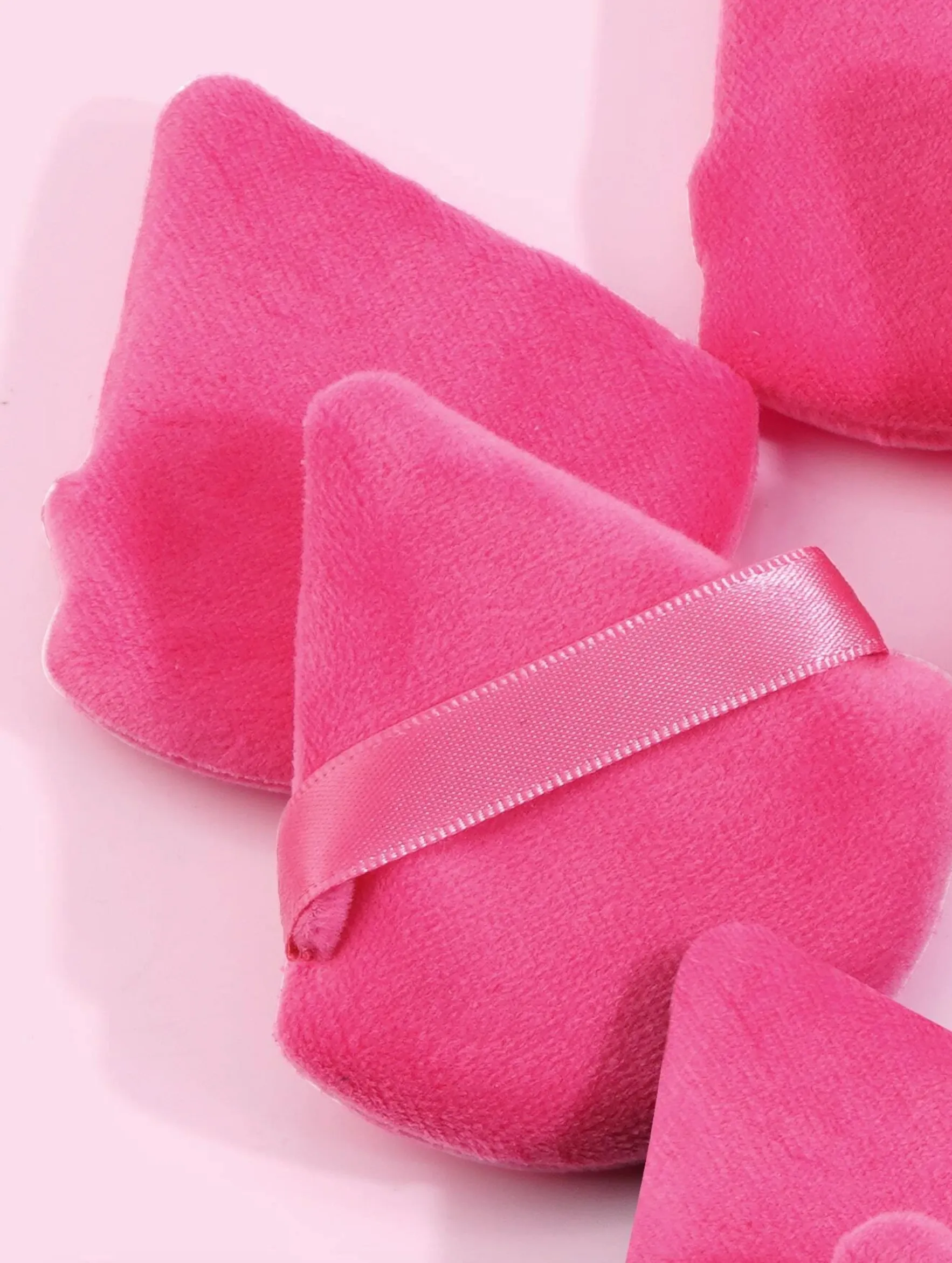 3pcs Pink Triangle Powder Puff