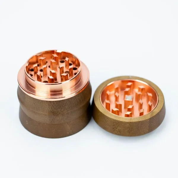 4 Parts Bamboo Cover Grinder Box of 6