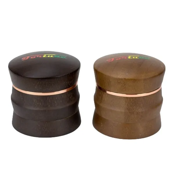 4 Parts Bamboo Cover Grinder Box of 6