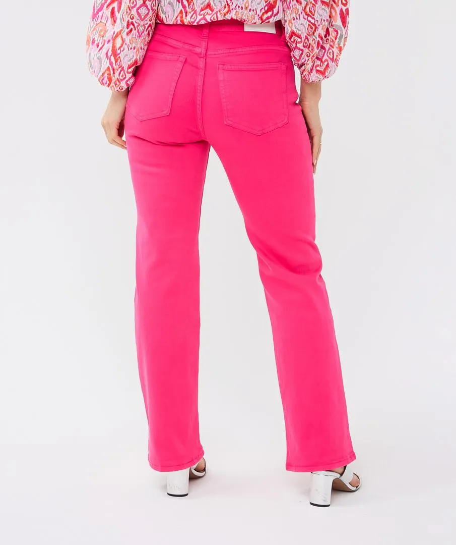 5 Pocket Straight Leg Jean in pink by Esqualo