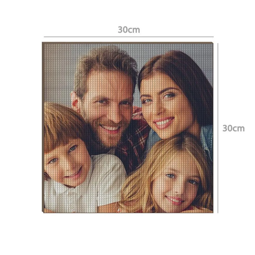 5D Custom Diamond Painting Unique Gifts 30*30cm - Love Family