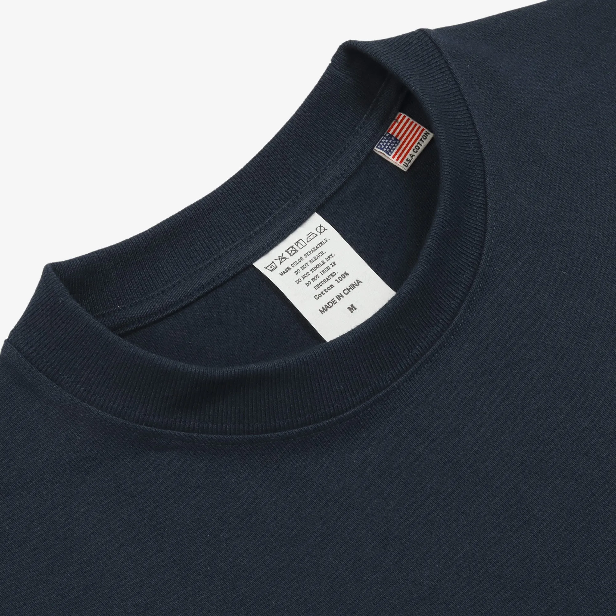 8oz USA Cotton T-Shirt - Navy