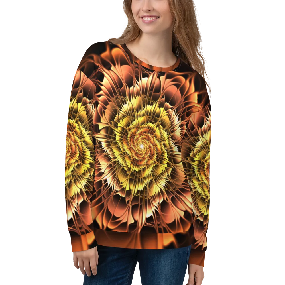 Abstract Flower 01 Unisex Sweatshirt