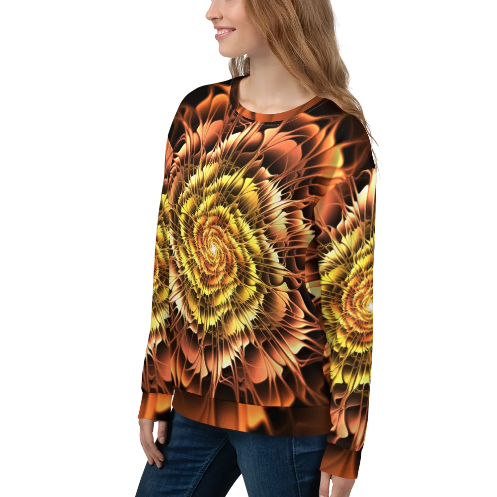 Abstract Flower 01 Unisex Sweatshirt