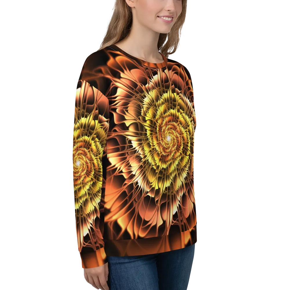 Abstract Flower 01 Unisex Sweatshirt