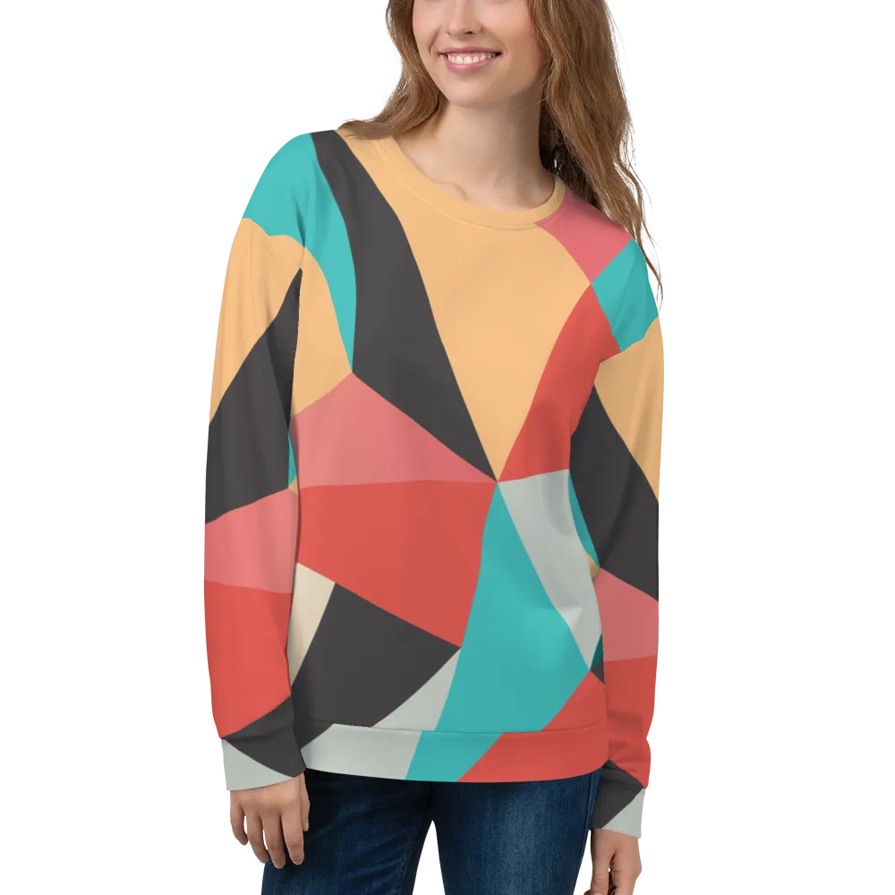 Abstract Geometrical Pattern Unisex Sweatshirt