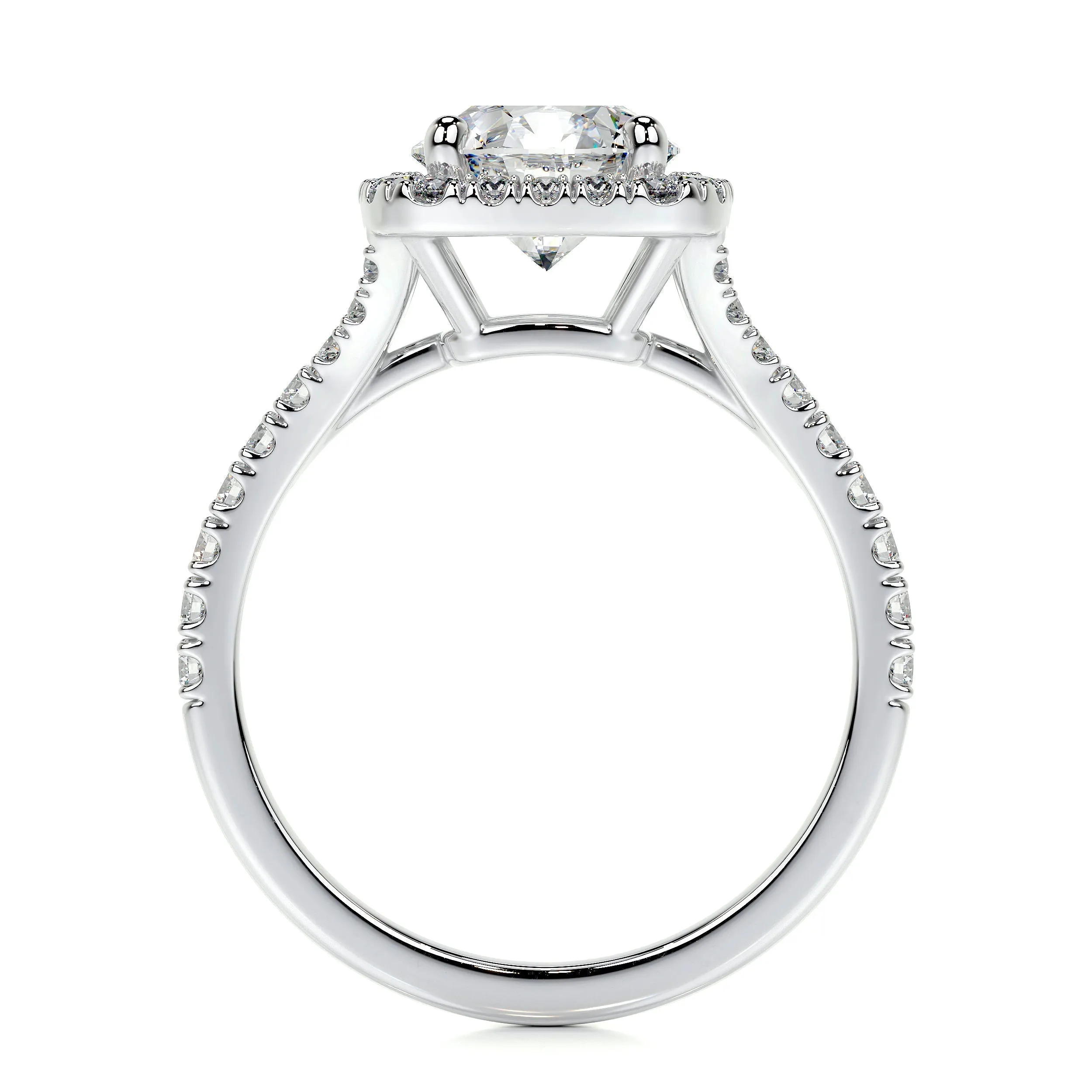 Addison Lab Grown Diamond Ring   (2 Carat) -14K White Gold (RTS)