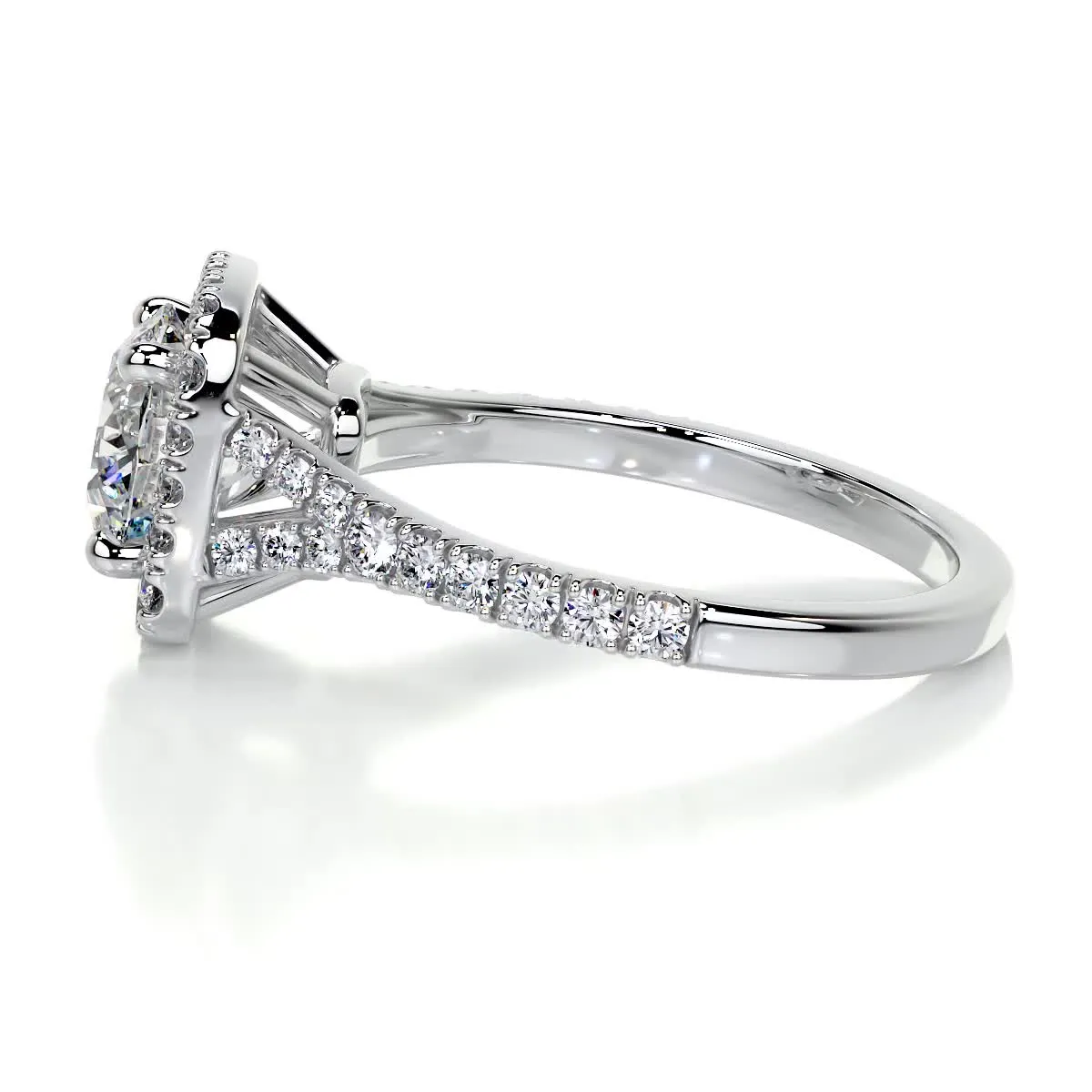 Addison Lab Grown Diamond Ring   (2 Carat) -14K White Gold (RTS)