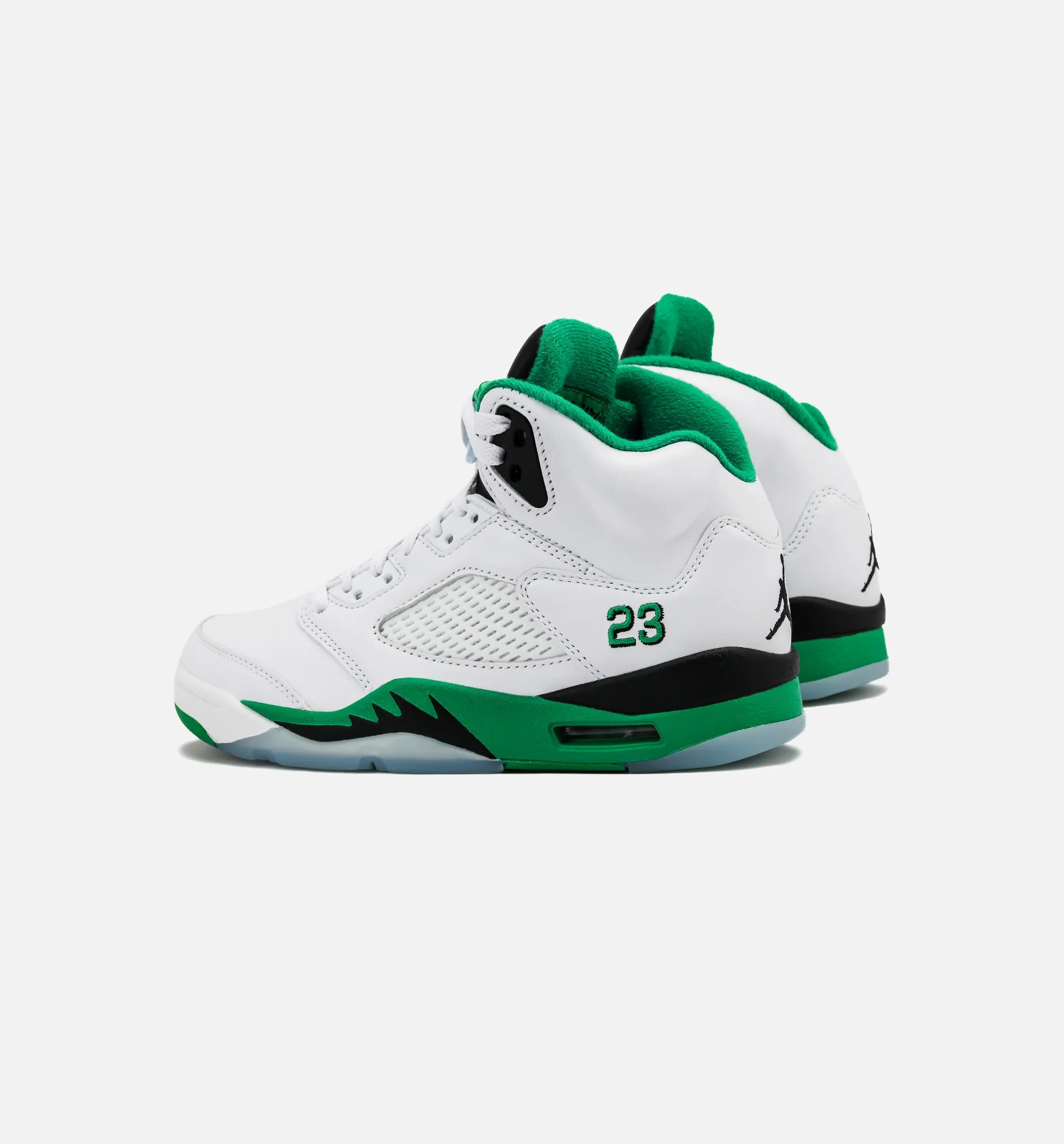 Air Jordan 5 Retro Lucky Green Womens Lifestyle Shoe - White/Lucky Green/Black/Ice Blue