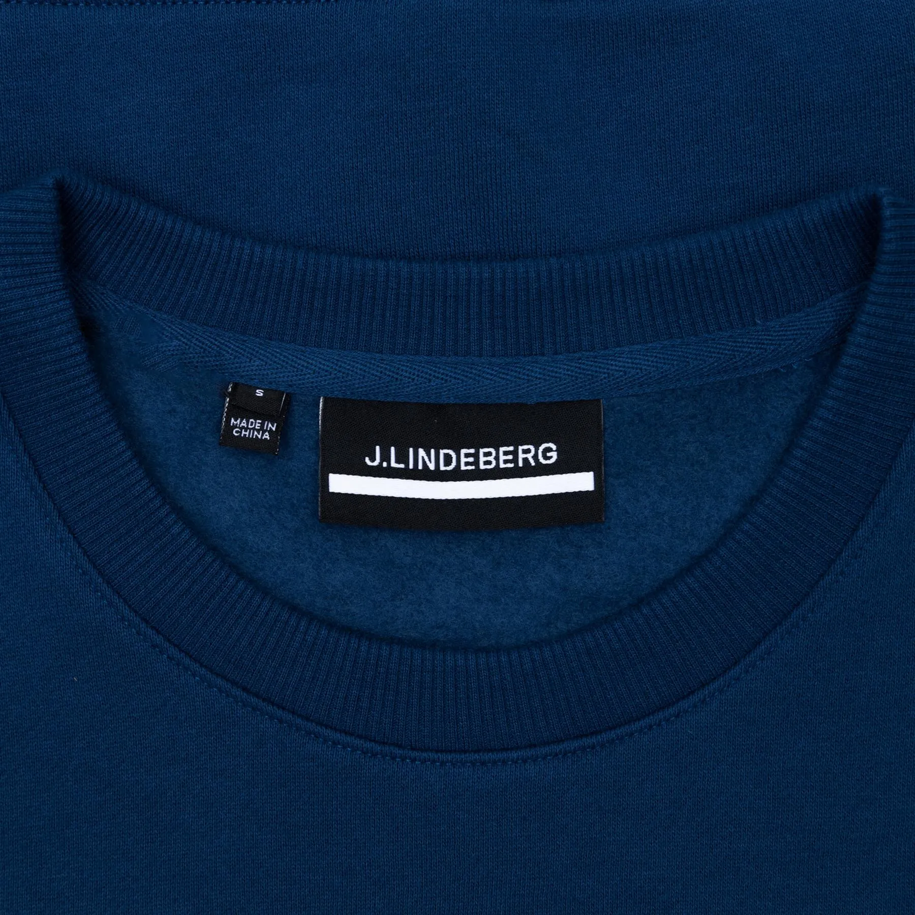 Alpha Cotton Fleece Crewneck Estate Blue - AW23