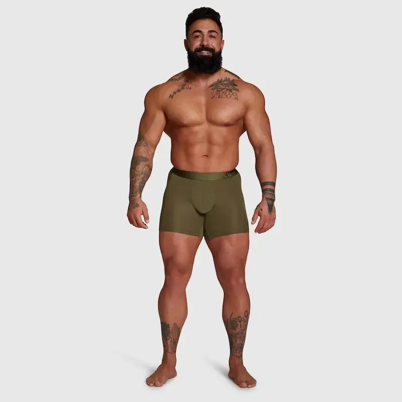 ALPHX Comfort Class Boxer Brief - Athletic Fit - Moss Green | ALPHX.com