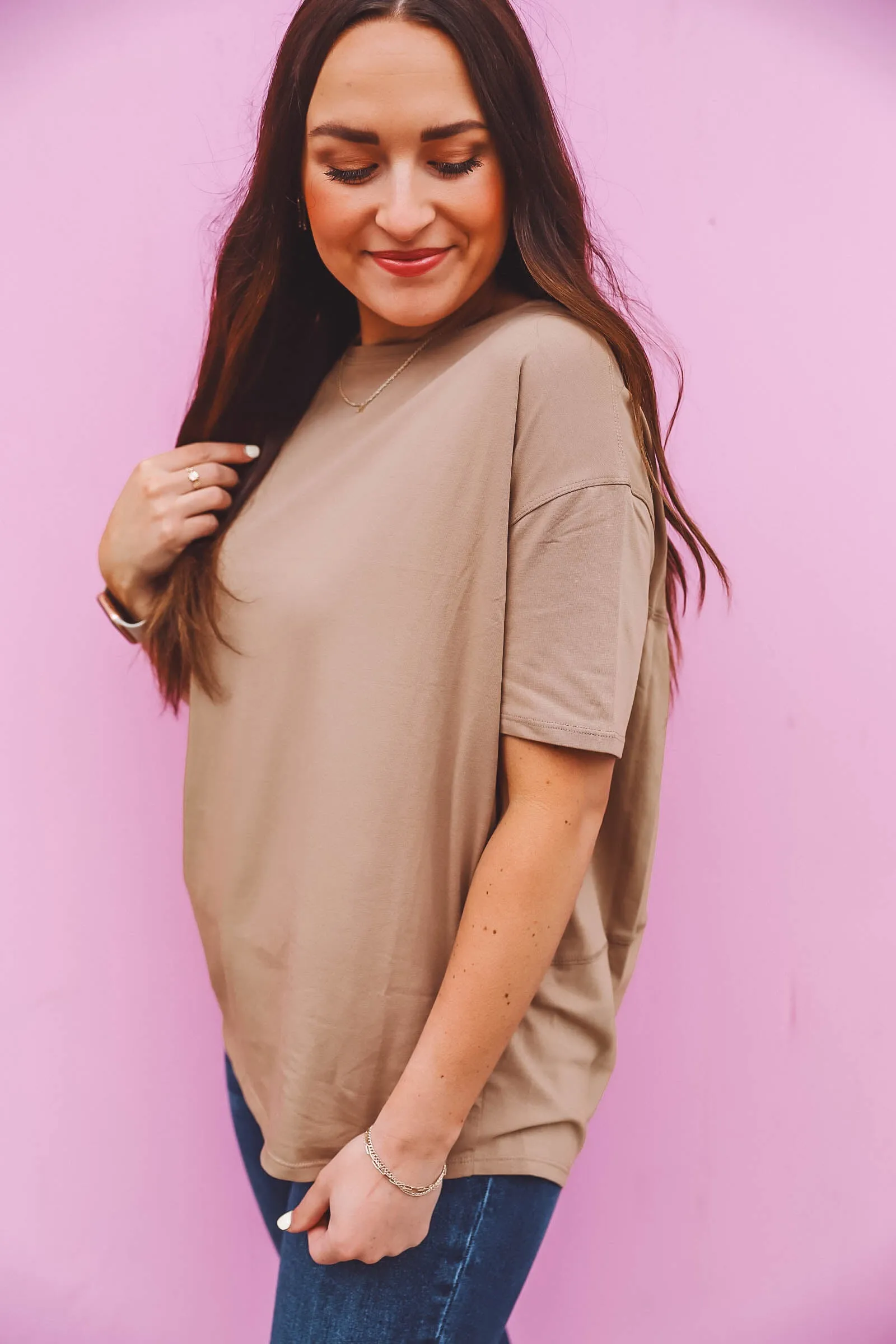 Andi Basic Tee-Mocha