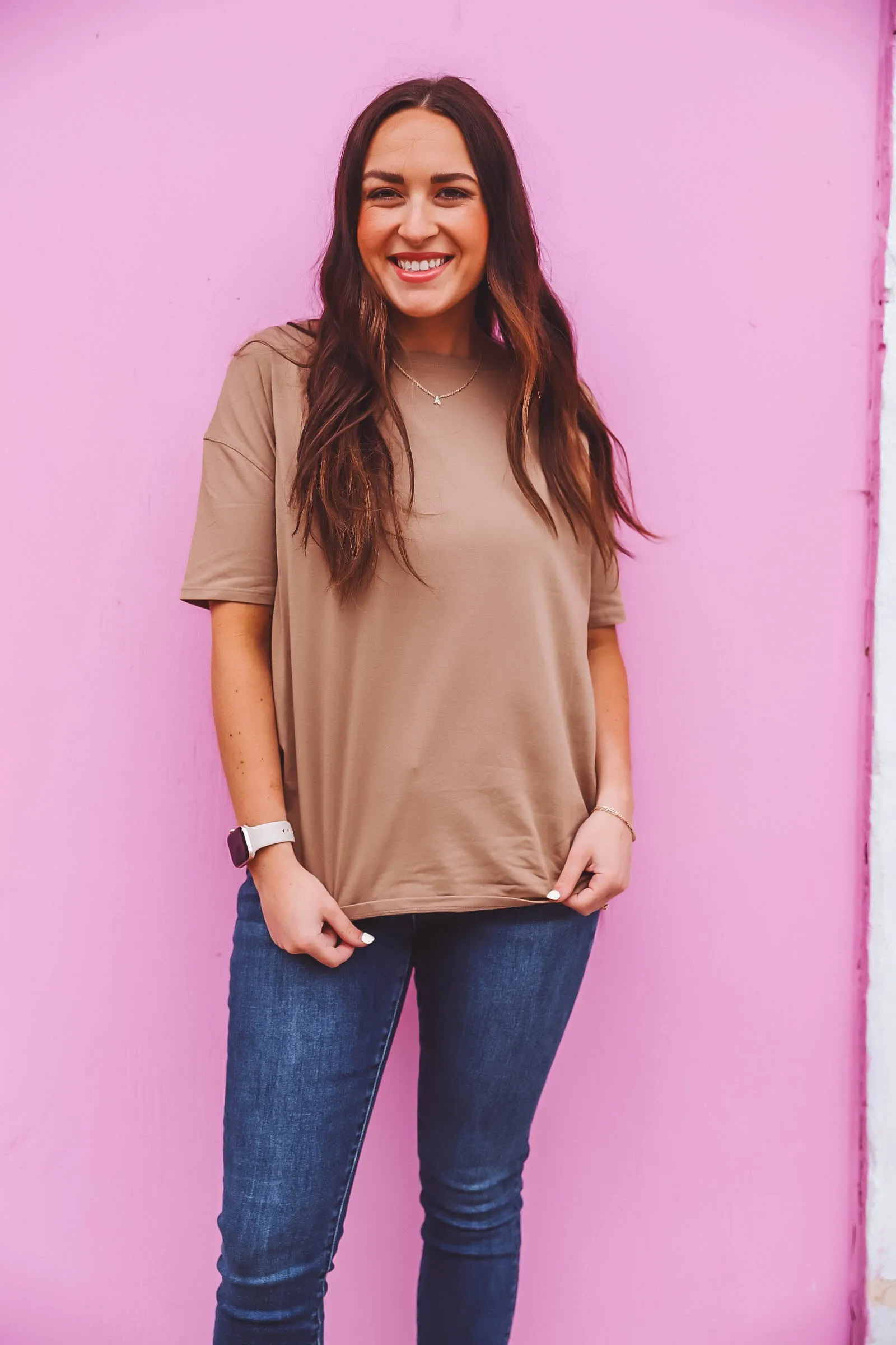 Andi Basic Tee-Mocha