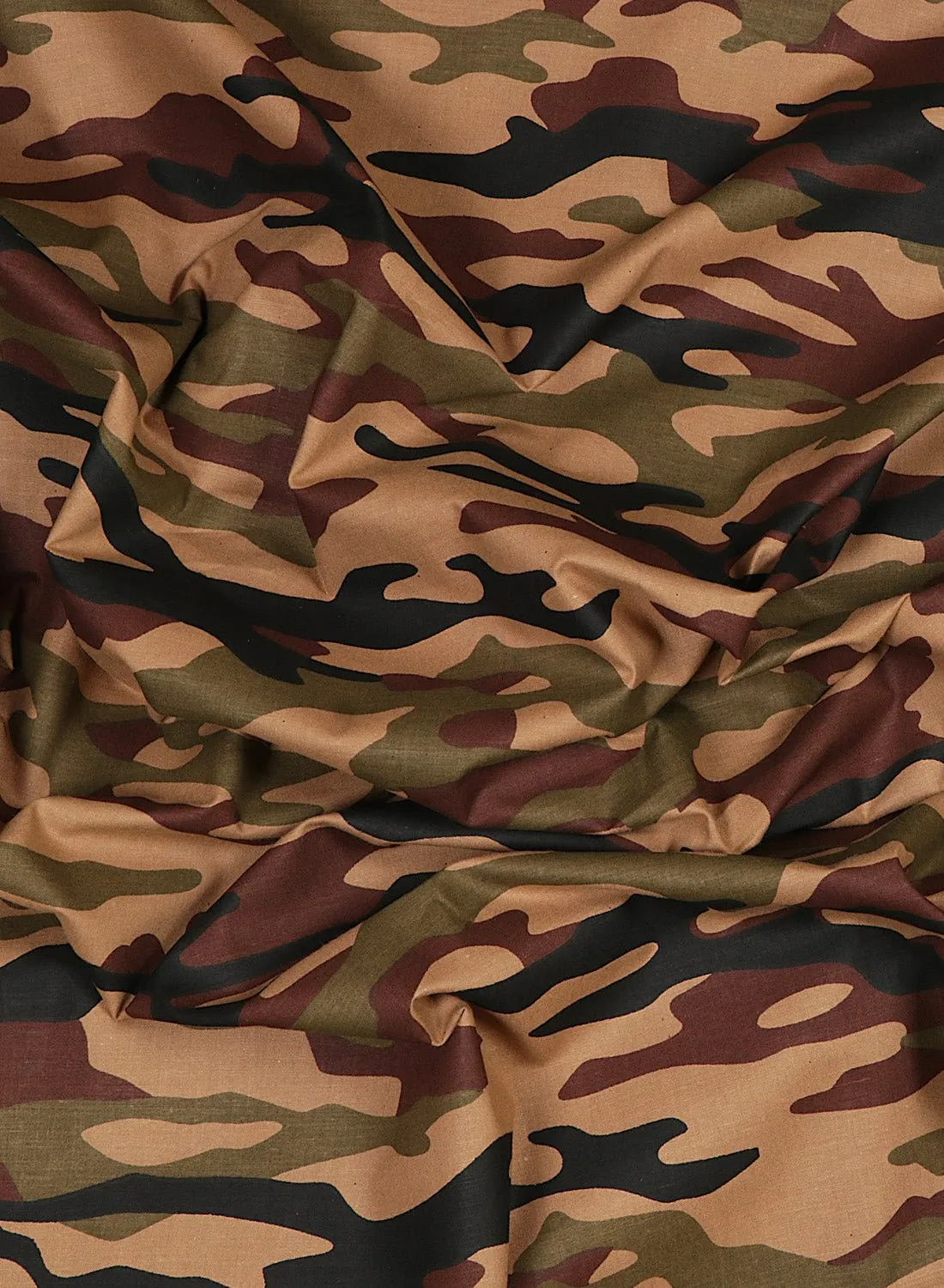 Army Print Camouflage Cotton Fabric