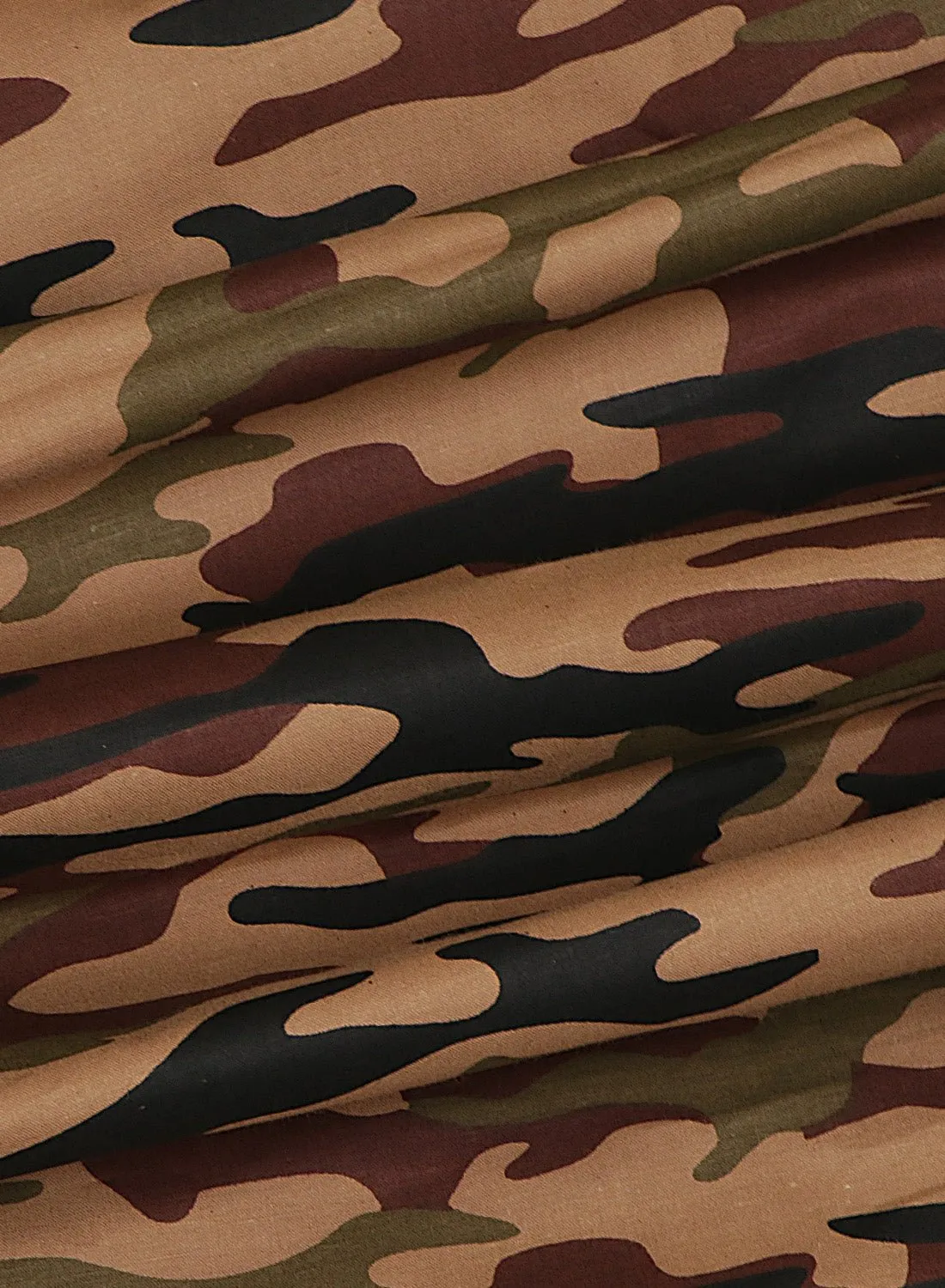 Army Print Camouflage Cotton Fabric