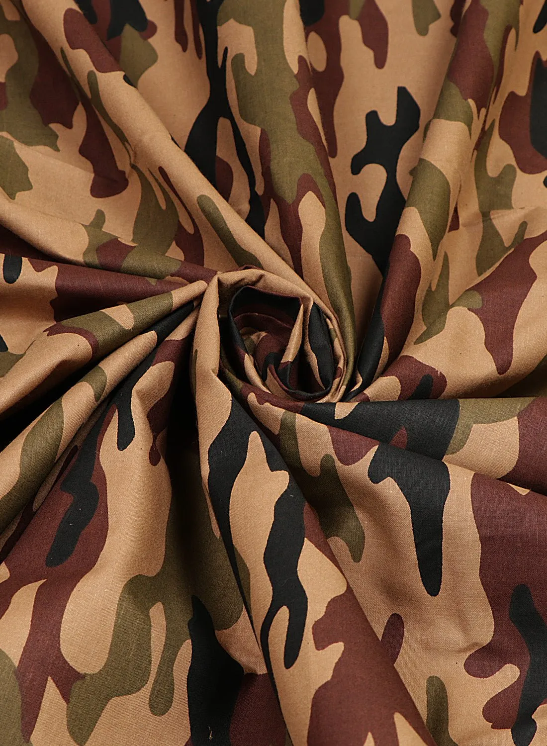 Army Print Camouflage Cotton Fabric