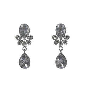 Art Deco Crystal Teardrop Style Earrings