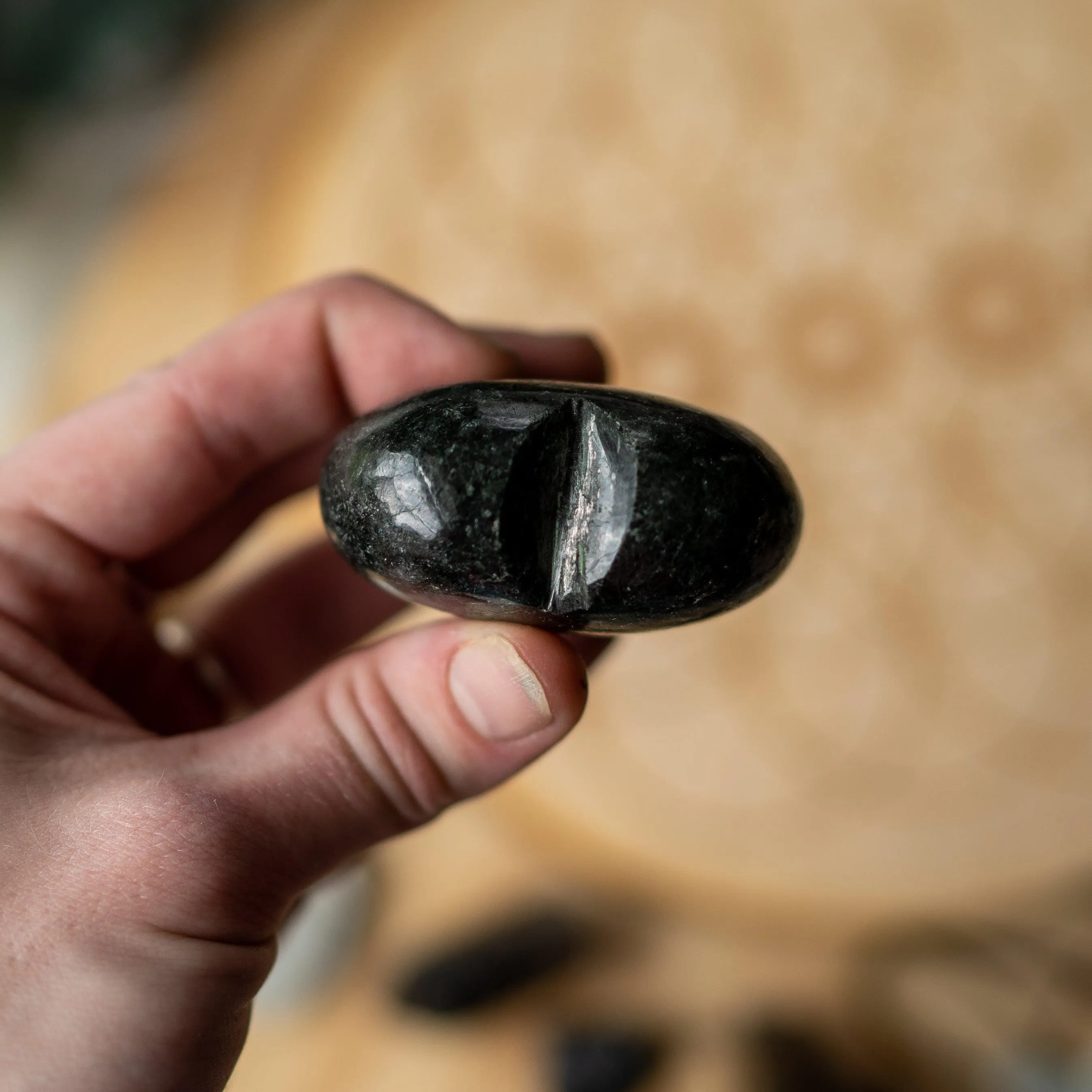 Astrophyllite Puffy Heart Carving~ Align Every Chakra