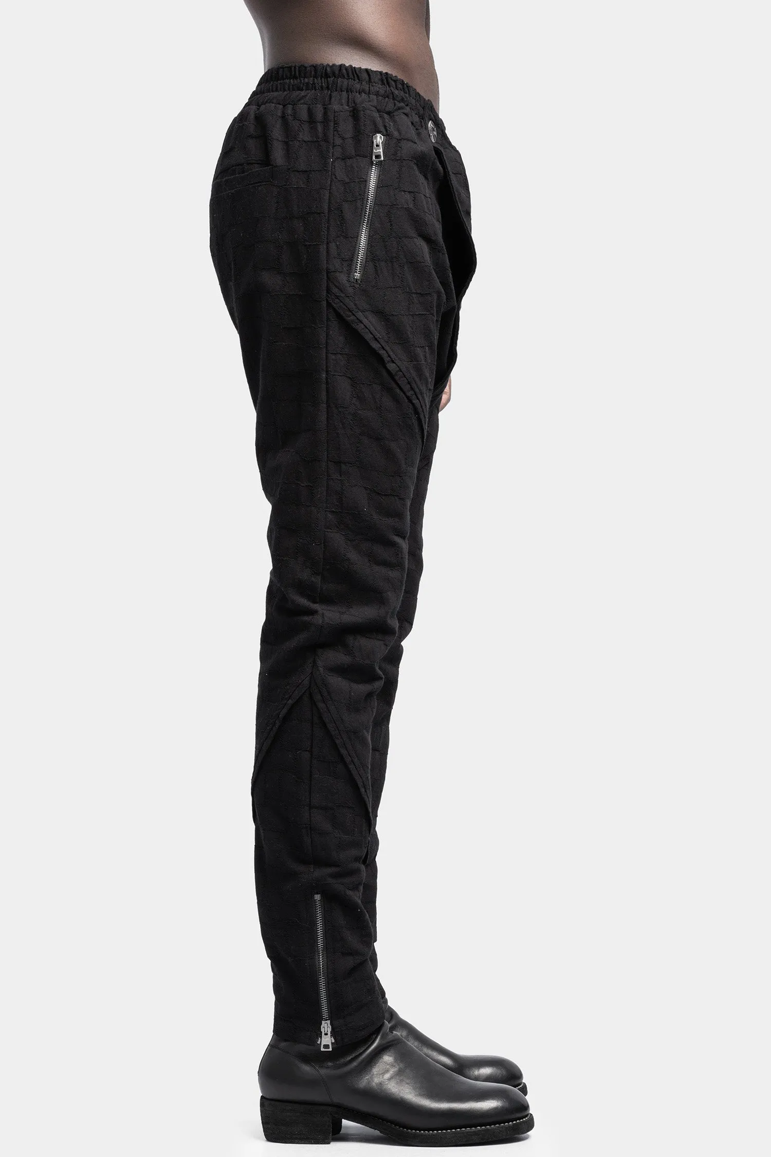 Asymmetrical front pants