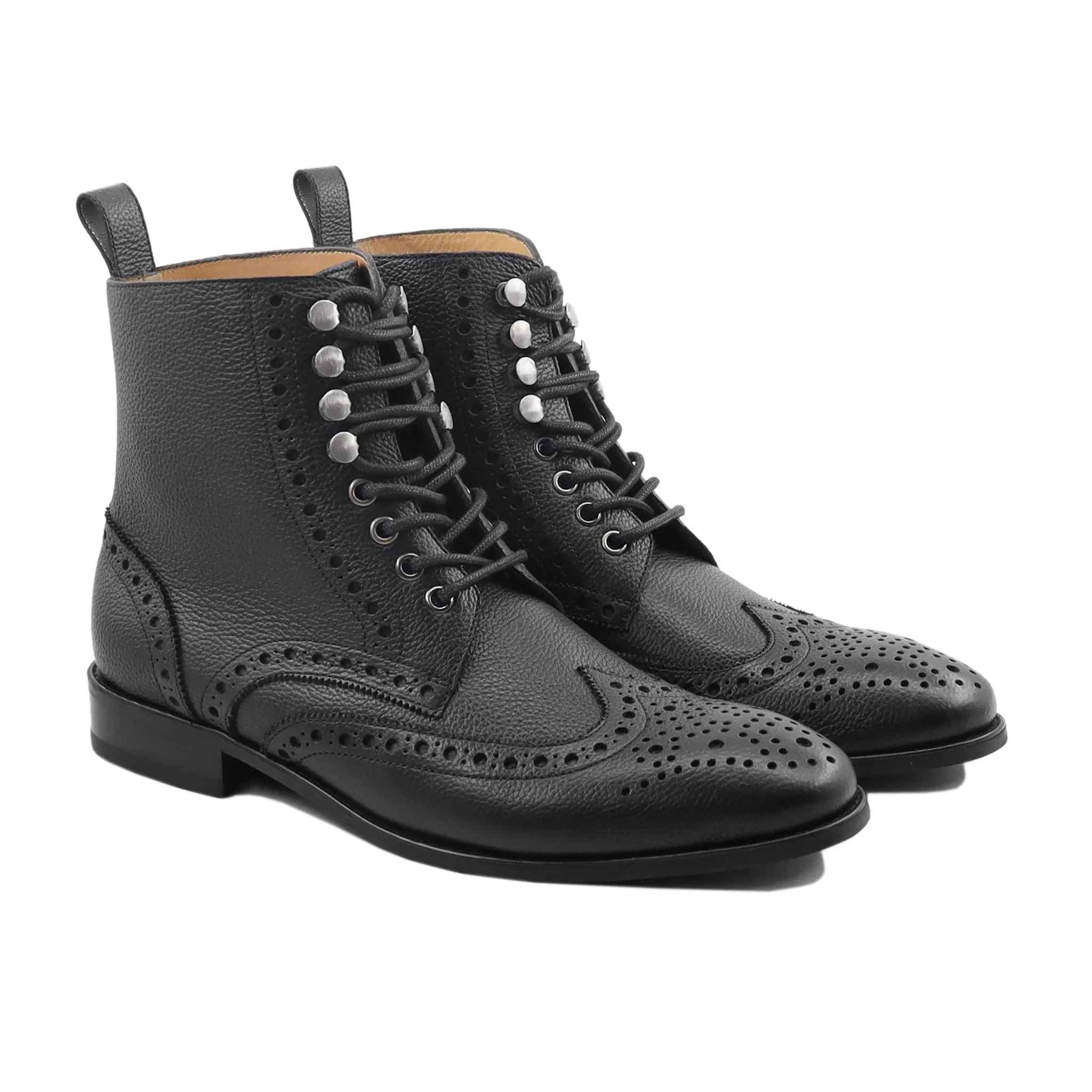 BALURAN - BLACK PEBBLE GRAIN BOOT