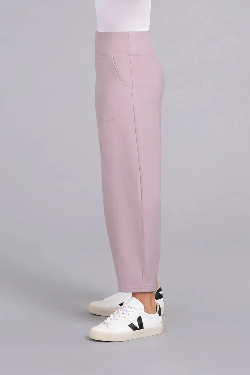 Bamboo Fleece Narrow Lantern Pant | Lilac