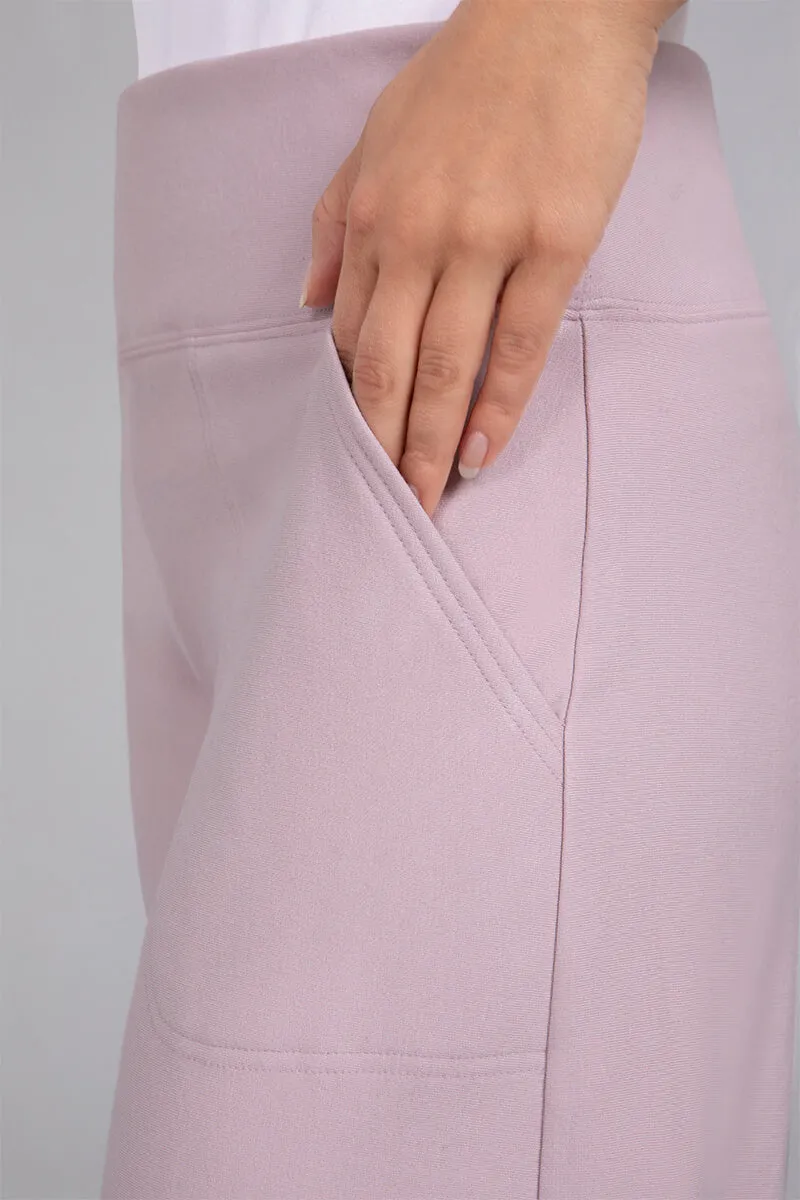 Bamboo Fleece Narrow Lantern Pant | Lilac