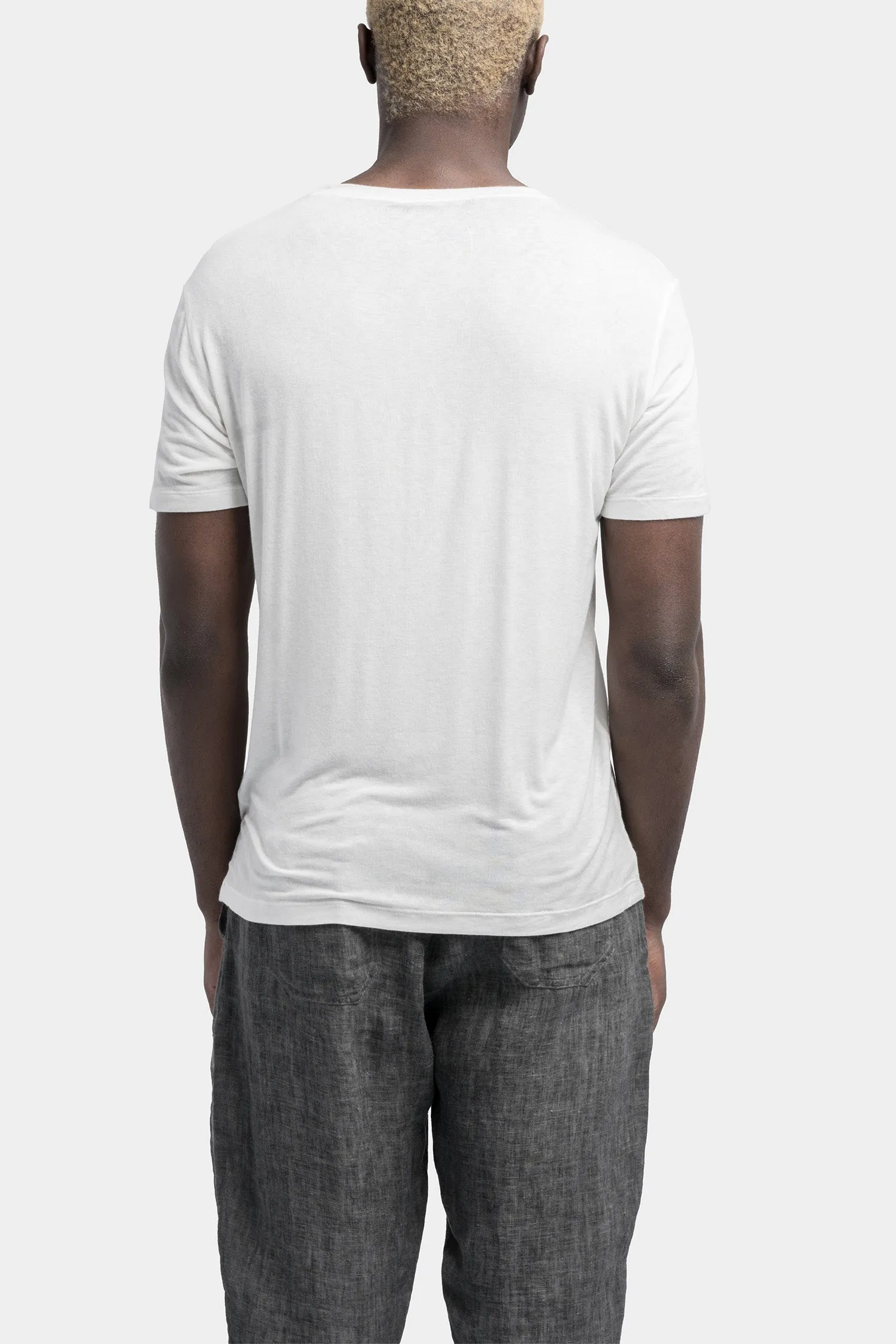 Basic viscose / silk blend t-shirt, White