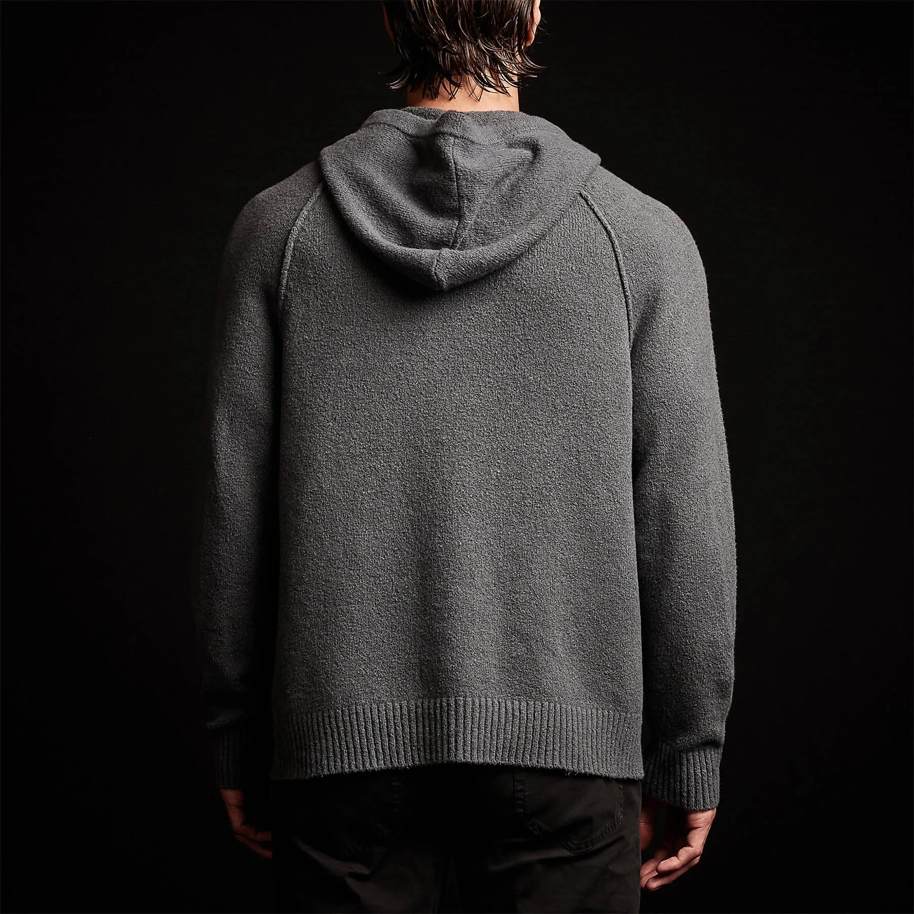 Bayshore Cashmere Blend Hoodie - Flint