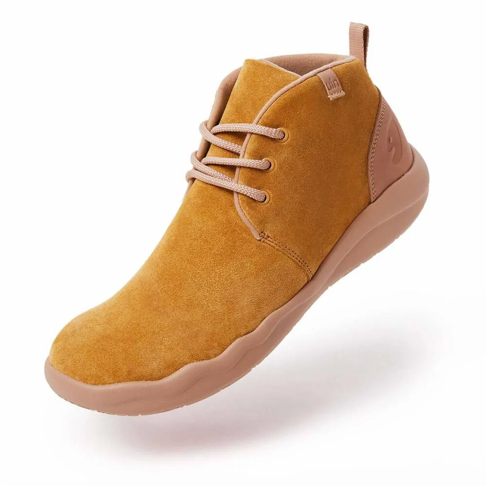 Bilbao Khaki Cow Suede Lace-up Boots Men