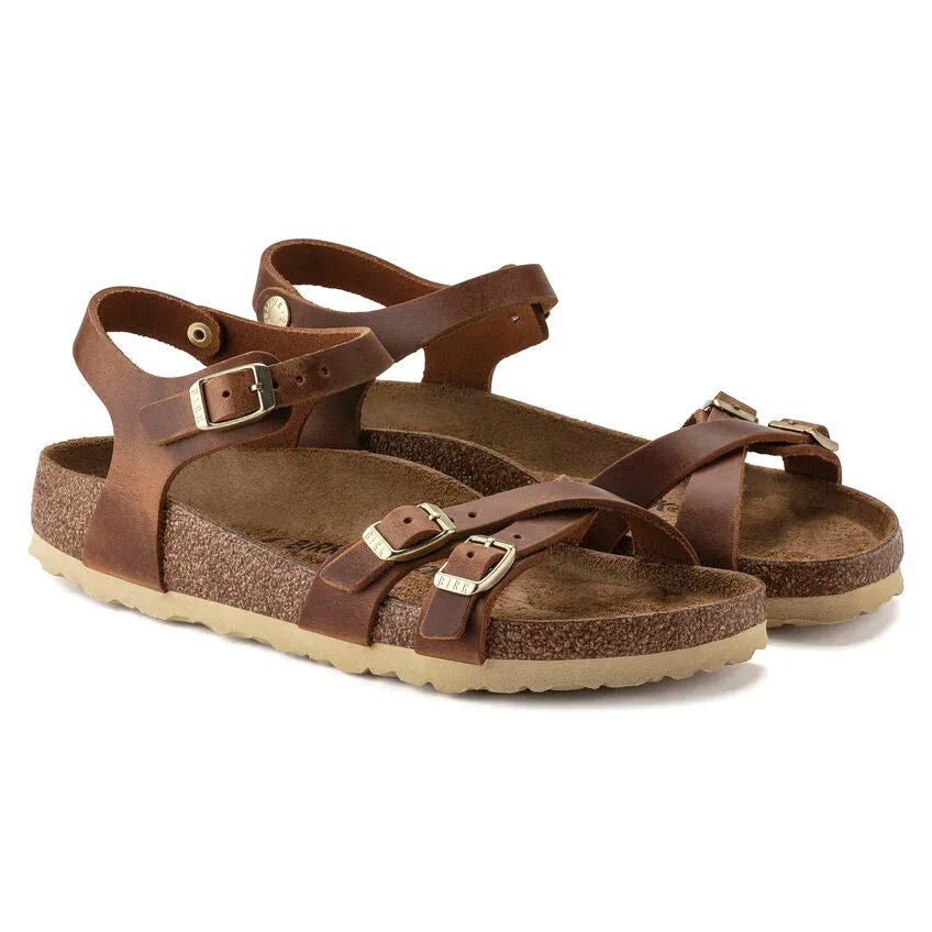 Birkenstock Women's Kumba Oiled Leather (Cognac)