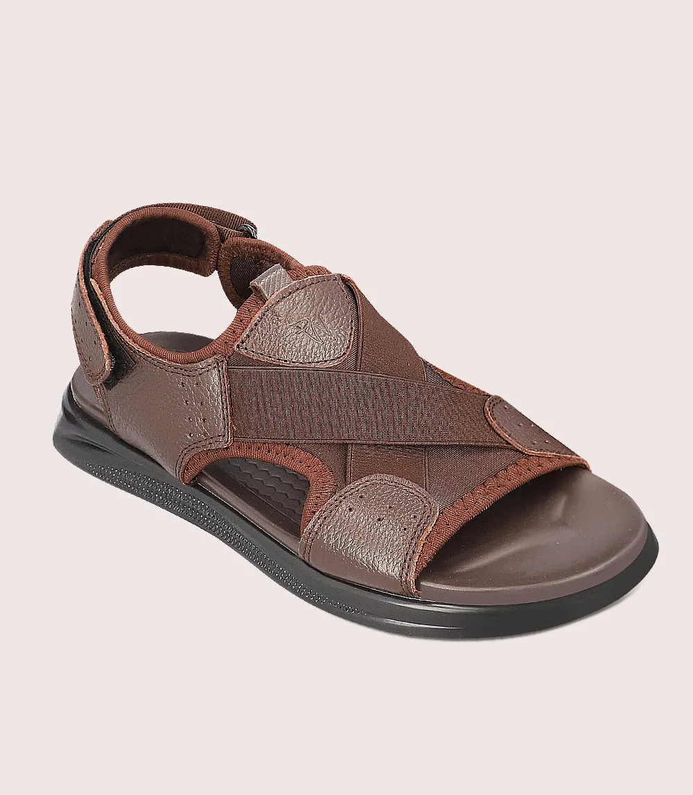 BM4419-DARKBROWN-Men Comfort Sandal