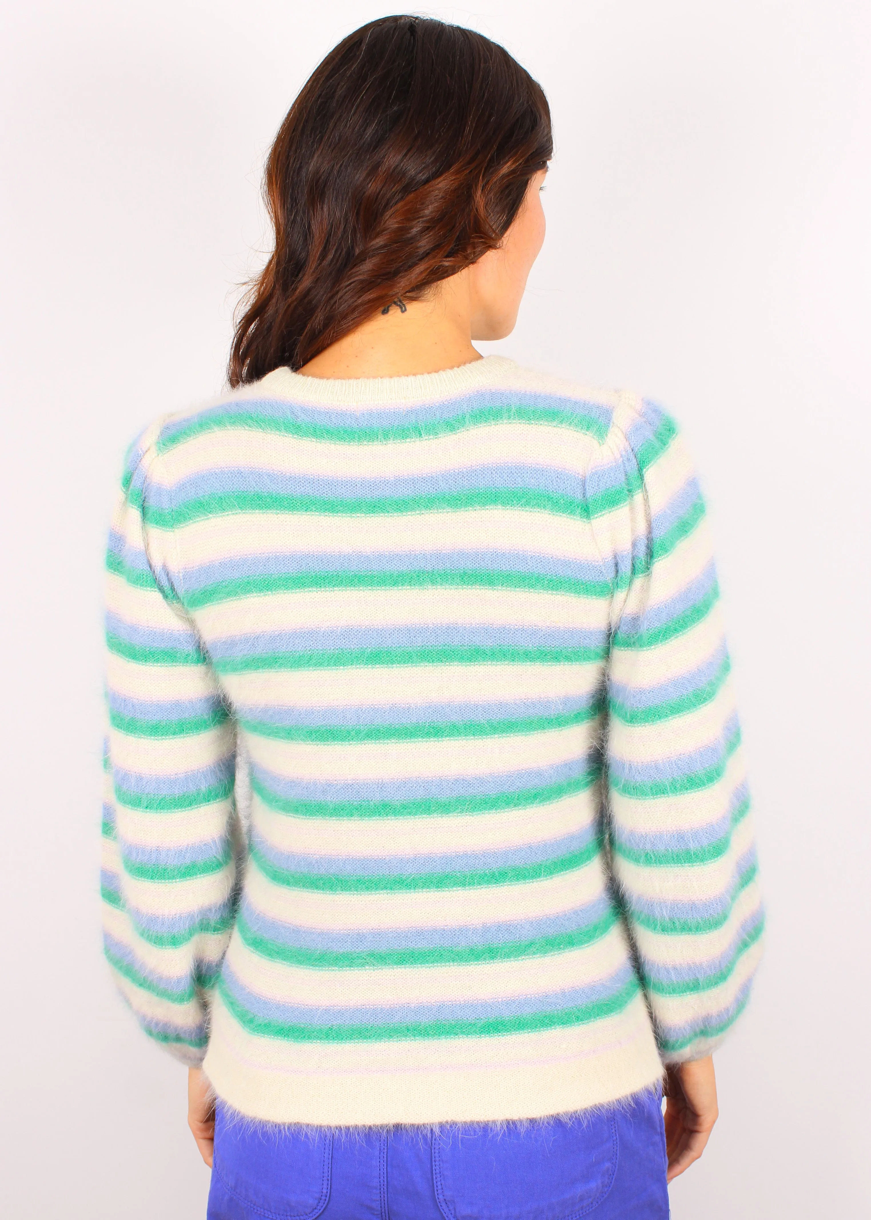 BR Datear Stripe Knit in Green