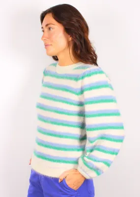 BR Datear Stripe Knit in Green