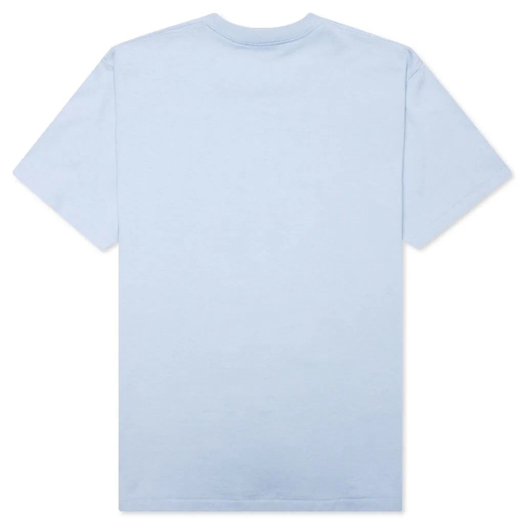 Broken College Tee - Blue