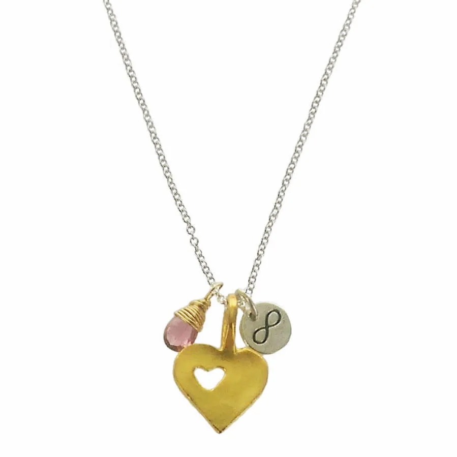 b.u. A Mother's Love Is Infinite Charm Necklace