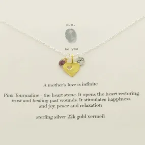 b.u. A Mother's Love Is Infinite Charm Necklace