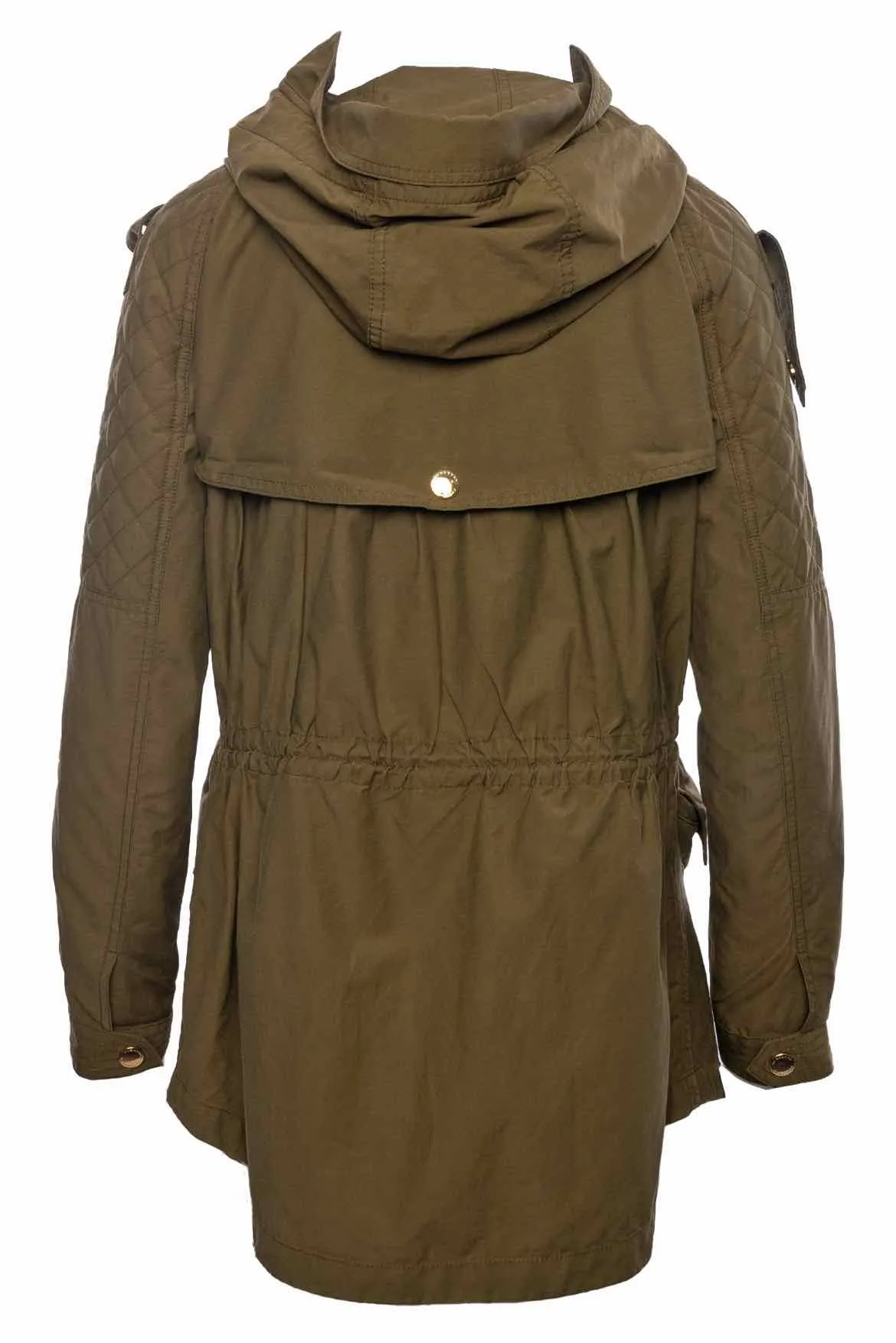 Burberry Brit Size 6 Cinchable Waist Thin Parka Jacket