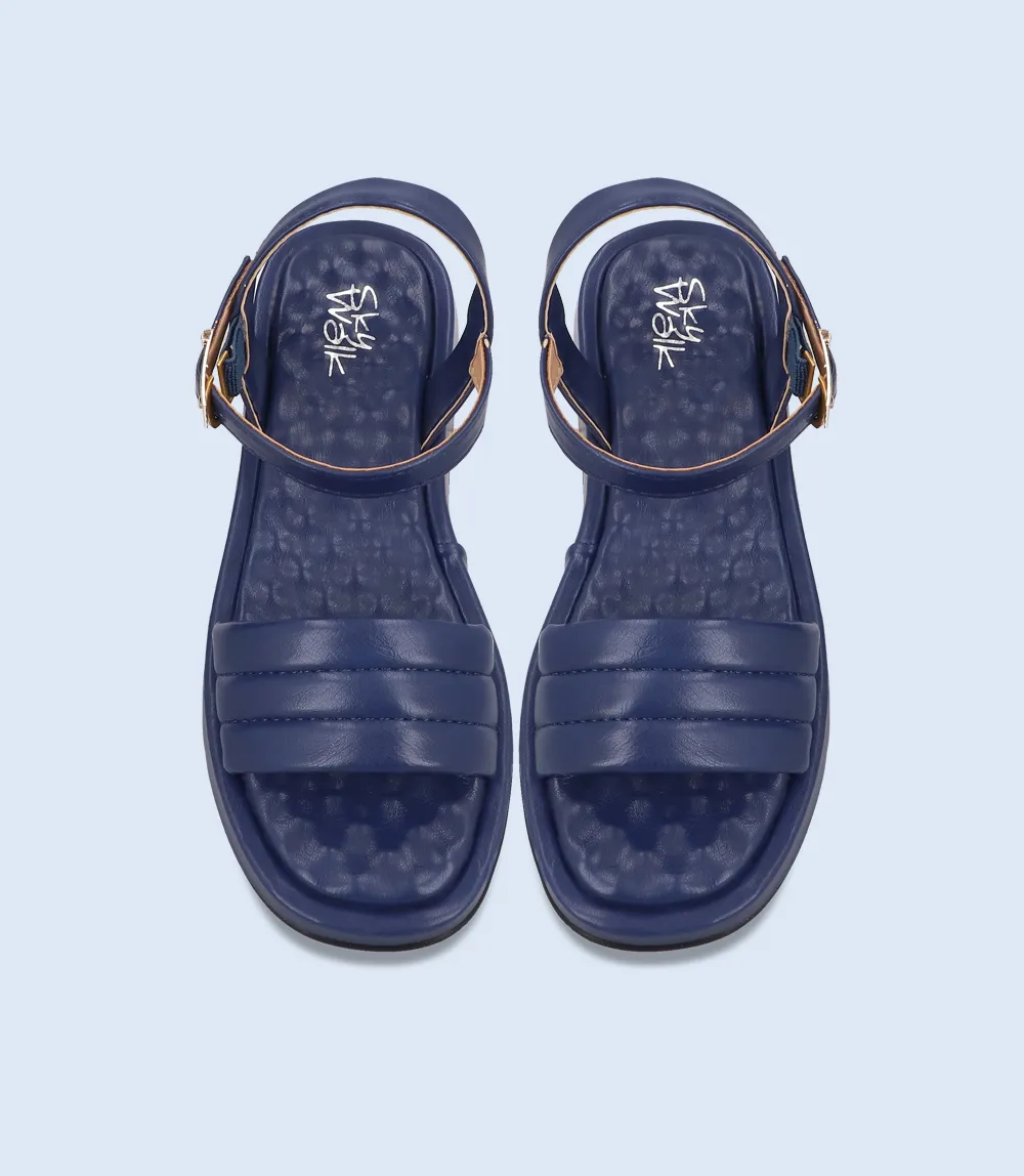 BW8037-NAVY-Women Comfort Sandal