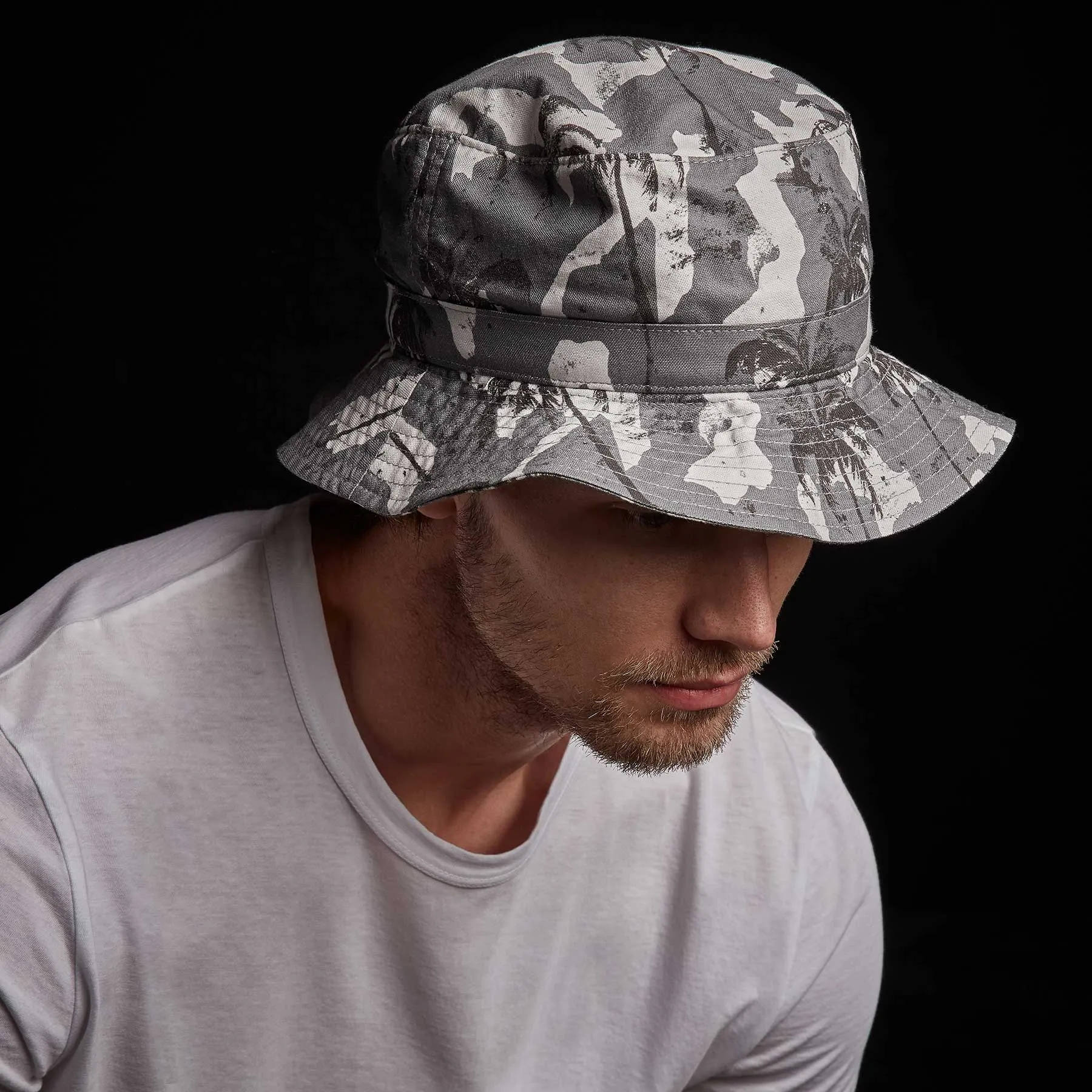 Camo Palm Print Bucket Hat - North