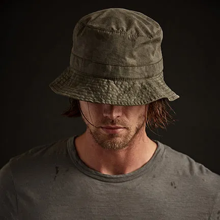 Camo Poplin Bucket Hat - Marjoram Pigment