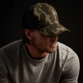 Camo Poplin Trucker Hat - Marjoram Pigment