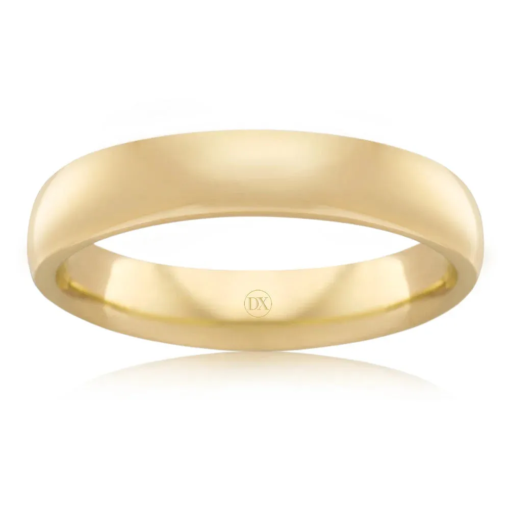 Classic Comfort 4mm - 18ct Yellow Gold