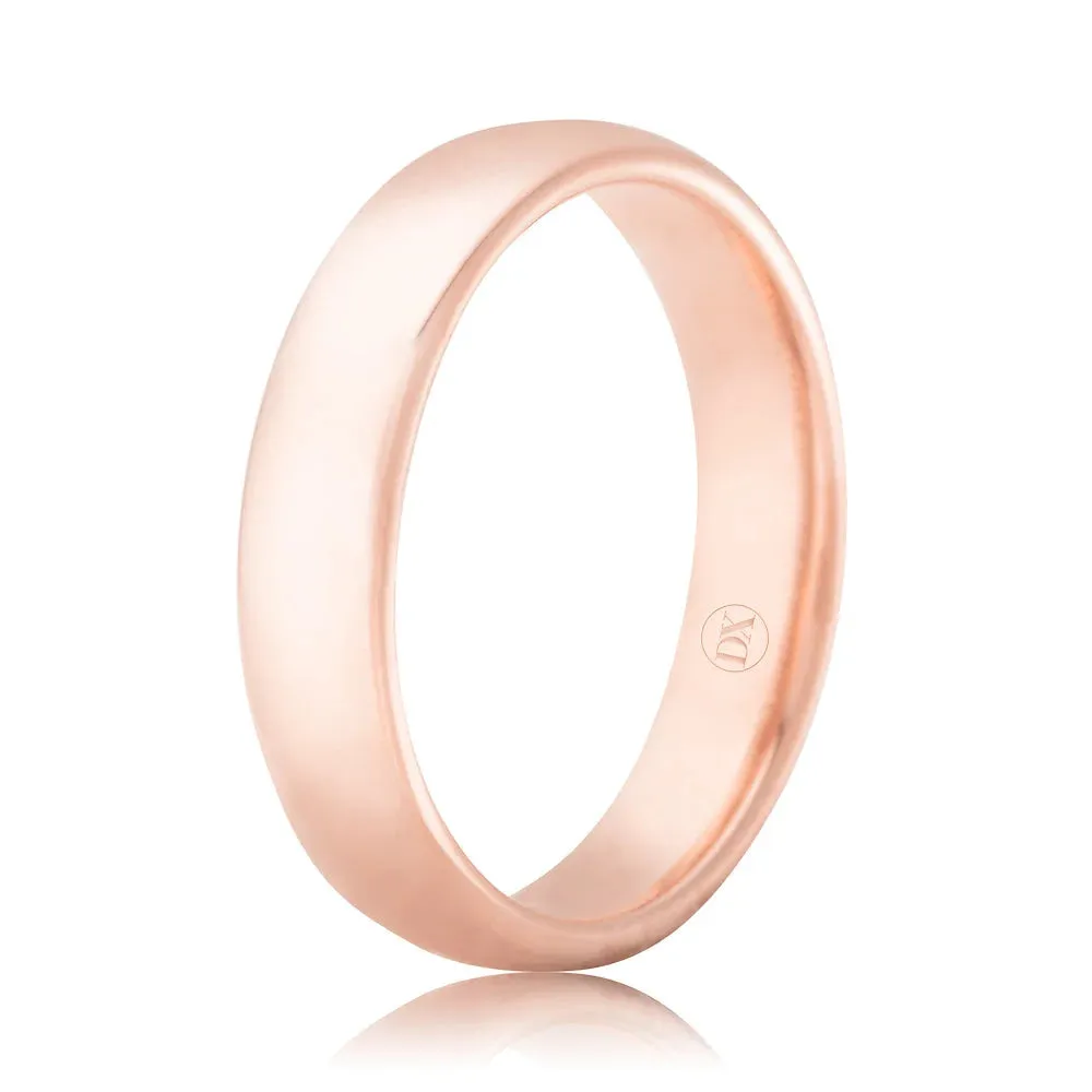 Classic Comfort 4mm - 9ct Rose Gold