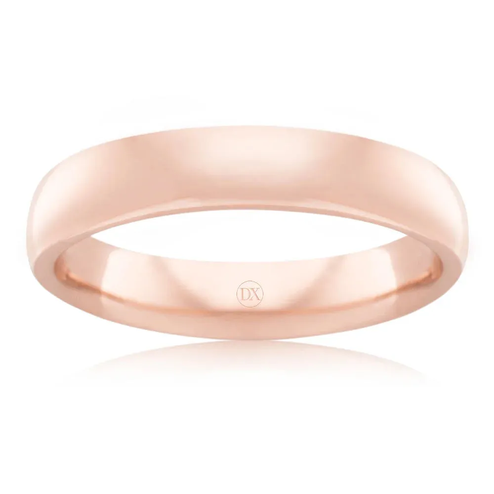 Classic Comfort 4mm - 9ct Rose Gold