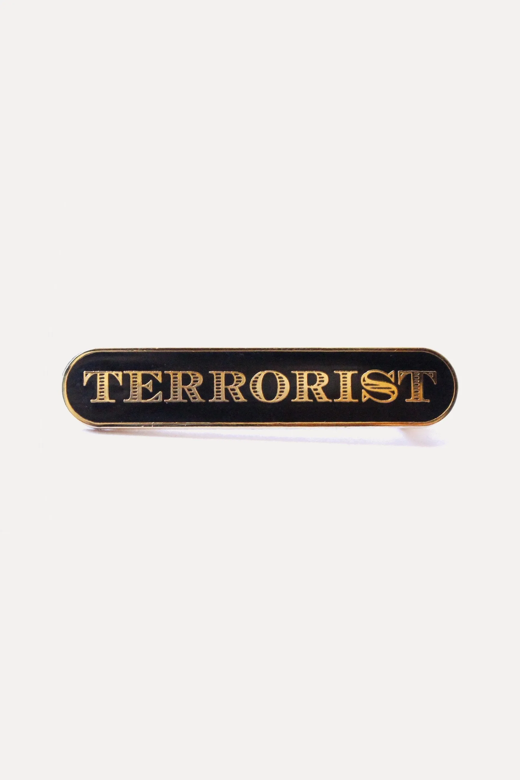 CLASSIC TERRORIST PIN - BLACK