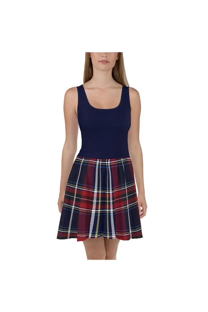 Classy Tartan Skater Dress