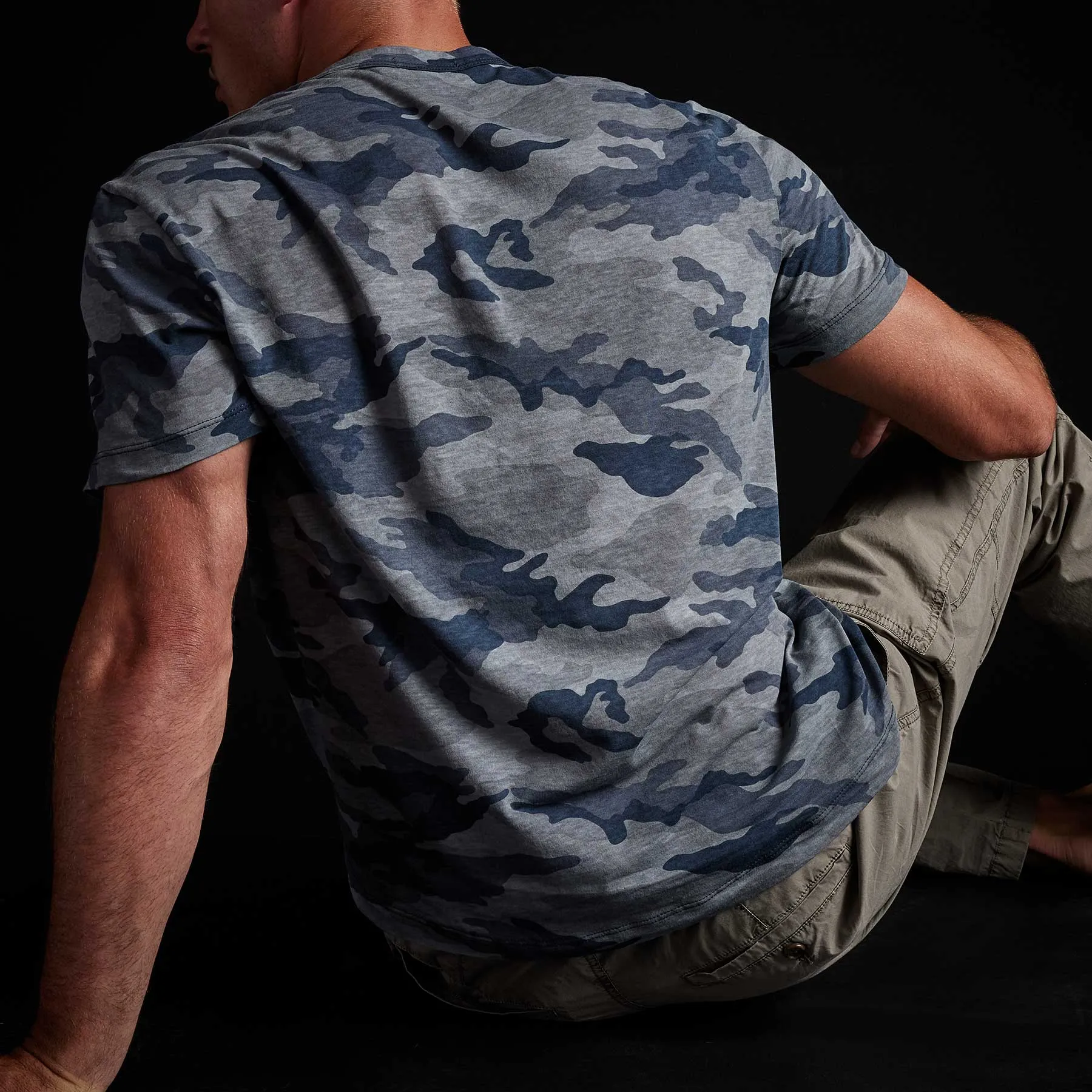 Clear Jersey Camo Crew - Storm Camo