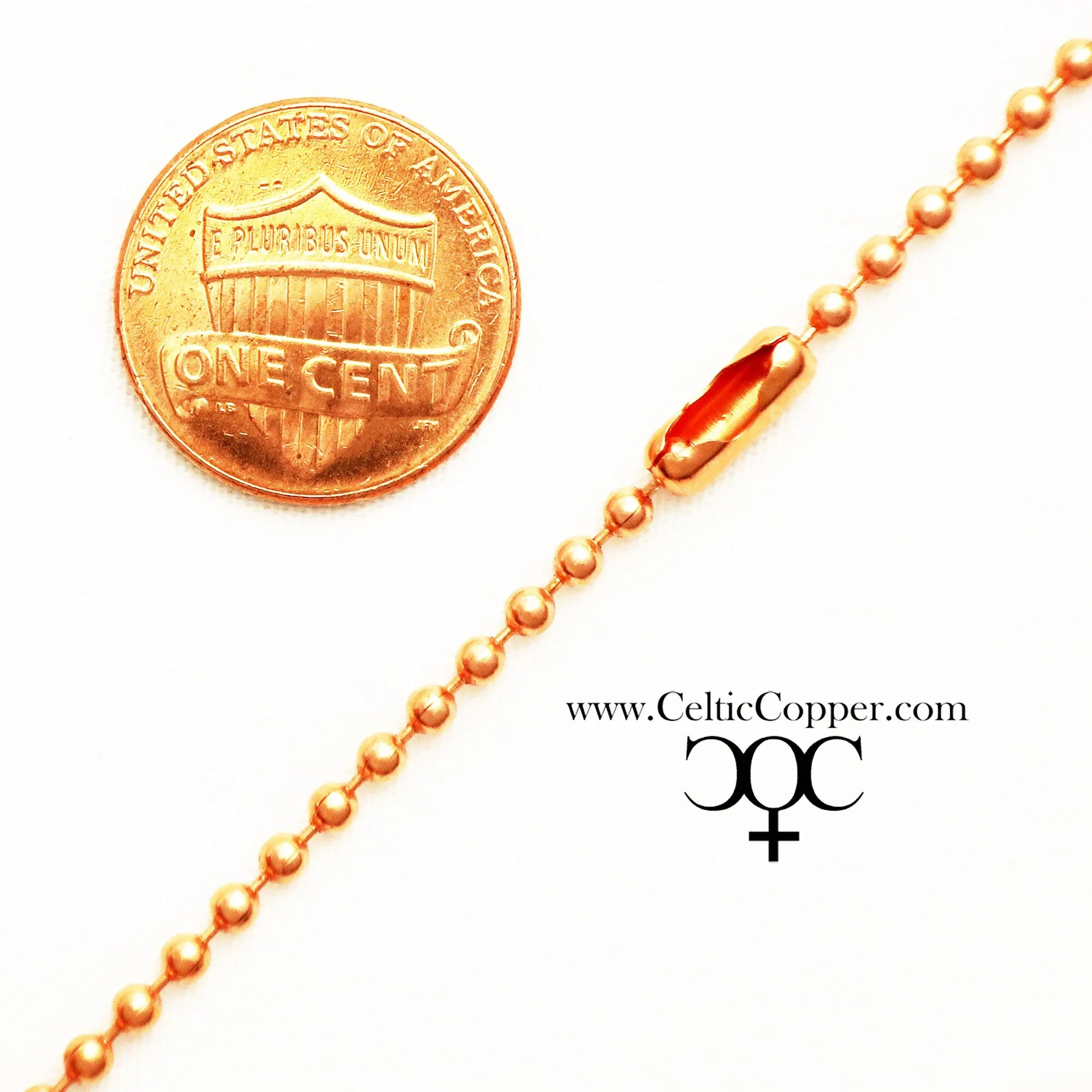 Copper Bead Chain Clasp FCB22X Bulk Bead Chain Clasp Connector Solid Copper Jewelry Supplies 2.4mm Chain Clasp